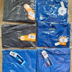 Lot of 6 Scrubs Size 3XL Urbane Landau Gray Blue Top Pants New FAST SHIPPING
